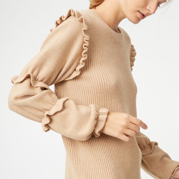 Club Monaco Sabella Ruffle Sleeve 